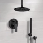 Remer SFH76 Matte Black Shower System With 8